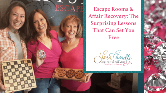 3 women happy after an escape room