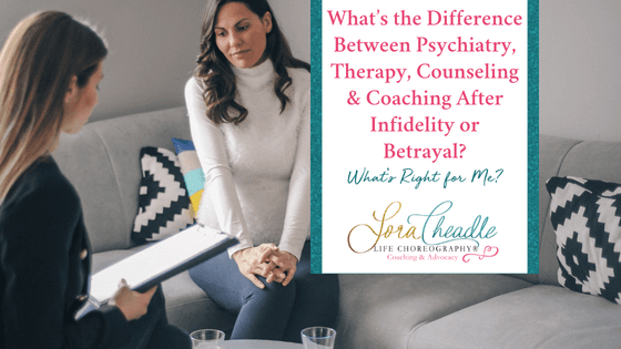 Woman talking to a therapist or coach